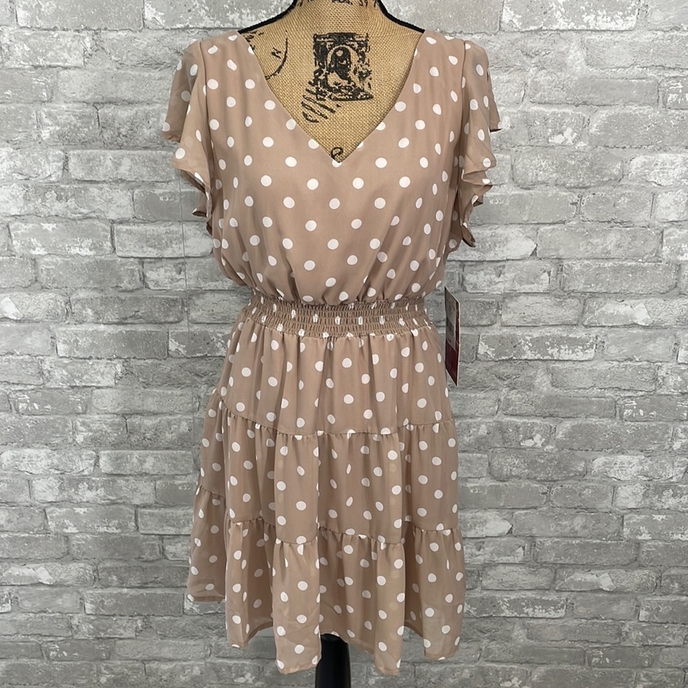 Emerald Sundae Polka Dot Open Back Dress